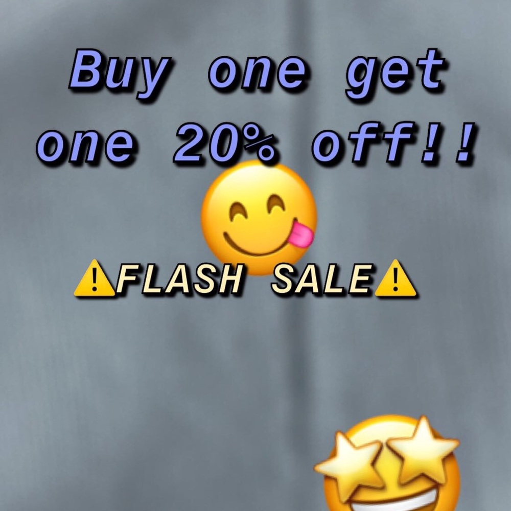 BUY ONE GET ONE 20% OFF!!!